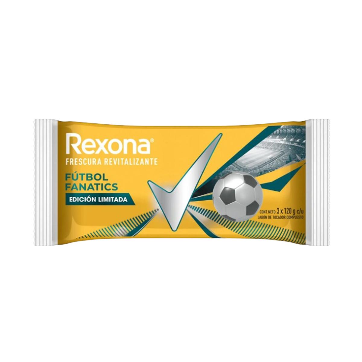 Rexona Jabón 3 Unidades x120g - Futbol Fanatics