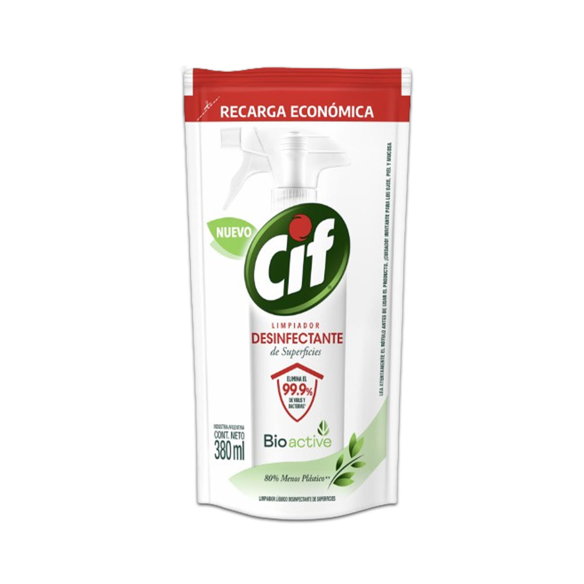 Cif Limpiador Desinfectante Doy Pack 380ml