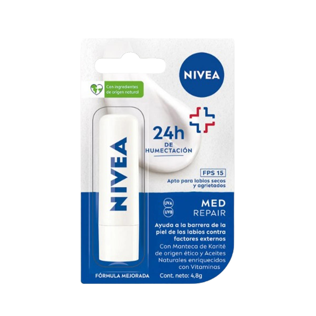 Nivea Protector Labial Derma Care FPS15 4,8g