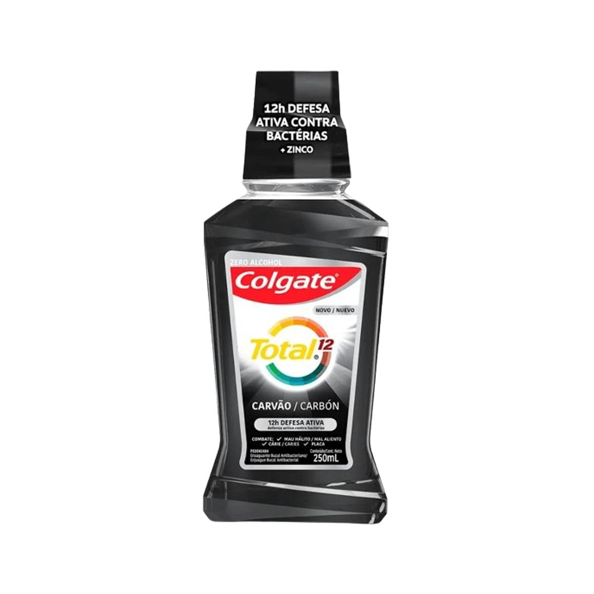 Colgate Enjuague Bucal Total 12 Carbon Activado x 250ml