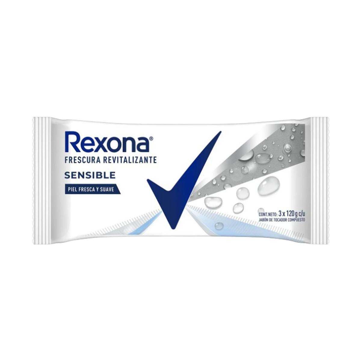 Rexona Jabón 3 Unidades x120g - Sensible