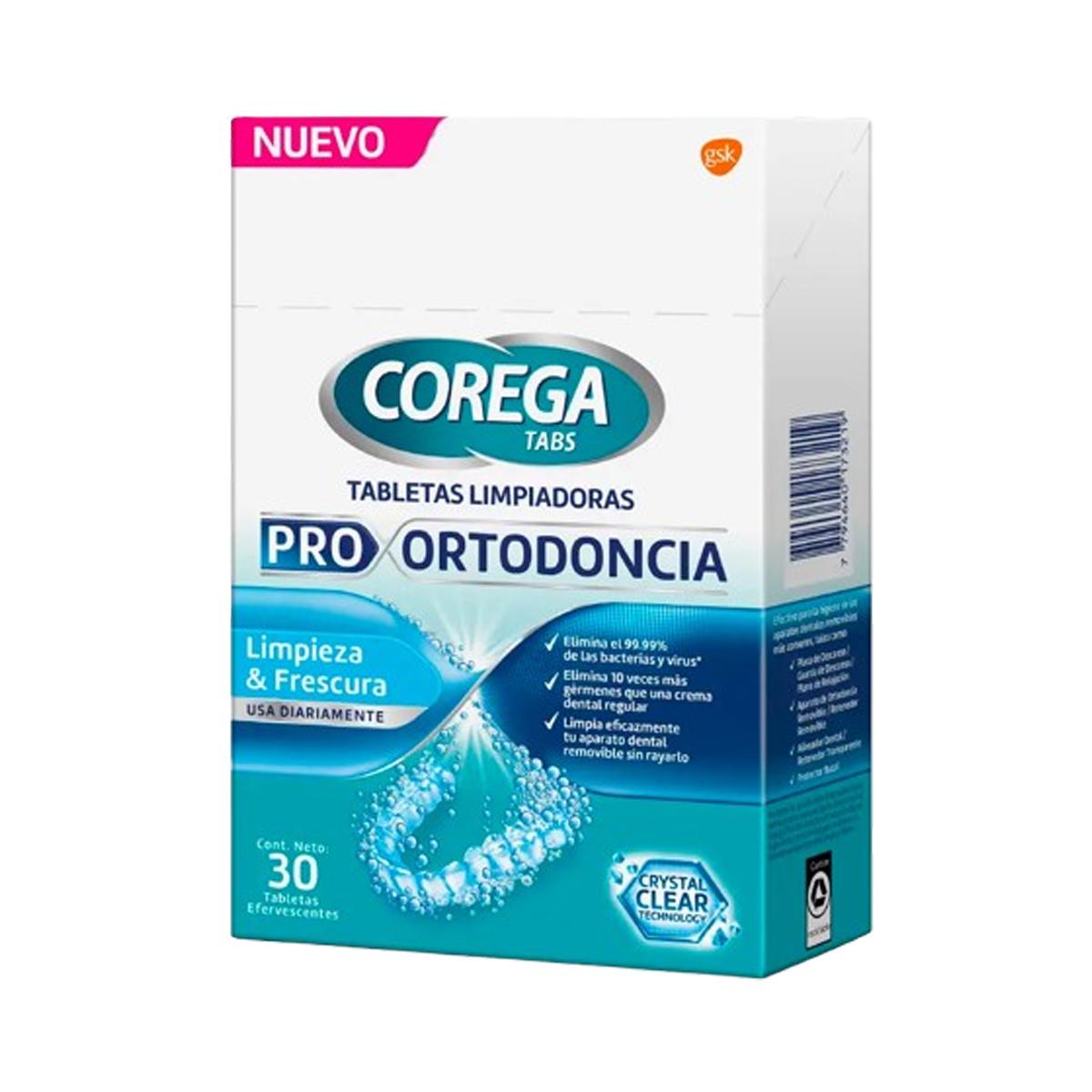 Corega Tabs Pro Ortodoncia x 30