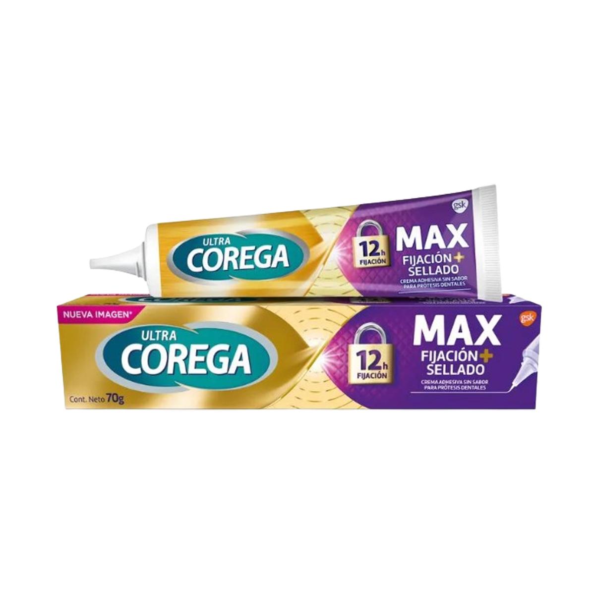 Ultra Corega Máximo Sellado Sin Sabor 70g