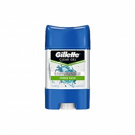 Gillette Barra Antitranspirante Clear Gel Power Rush 82g