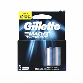 Gillette Mach Repuesto 3 Filos x2 Turbo