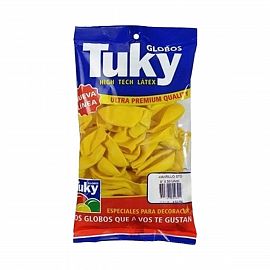 Globo Tuky Liso Amarillo x50Un